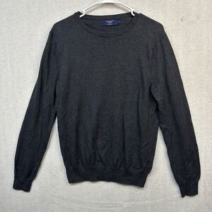 J.‎ Crew Small Cotton Cashmere Pullover Sweater Gray Long Sleeve Crewneck